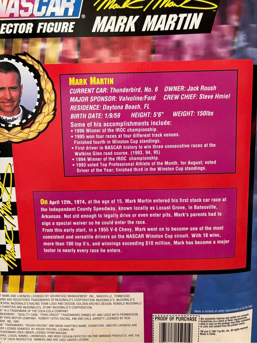 Nascar vintage 1997
